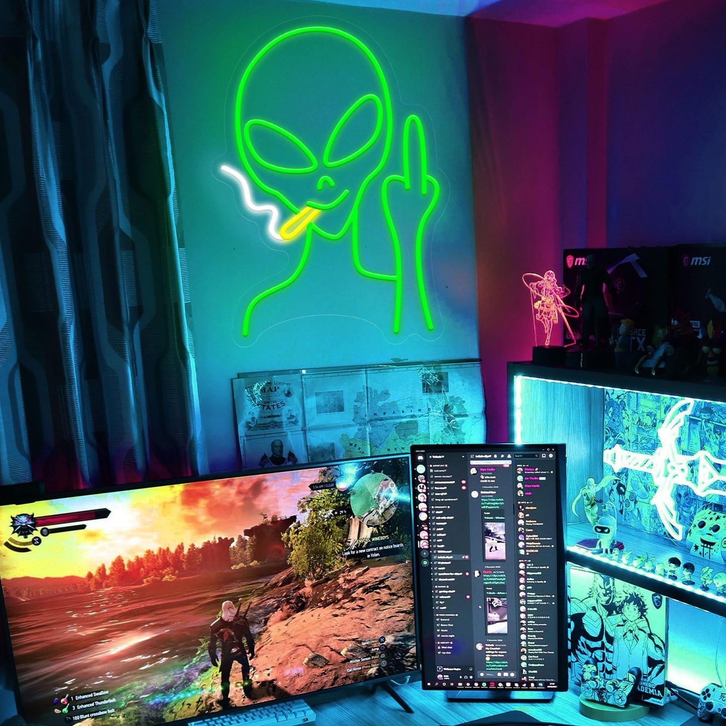 Led Backboard Transparent Acrylic Neon Light