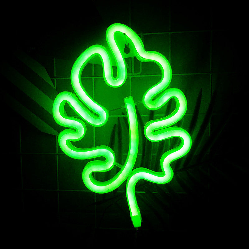 LED Neon Tree Leaf Shape Decorative Lights