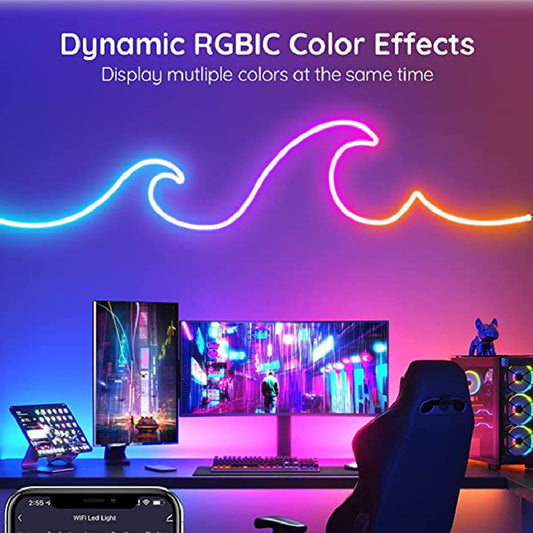 Private Graffiti WIFI Intelligent Silicone LED Neon Light Band