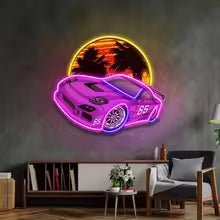 Beach Side Racing Neon Sign