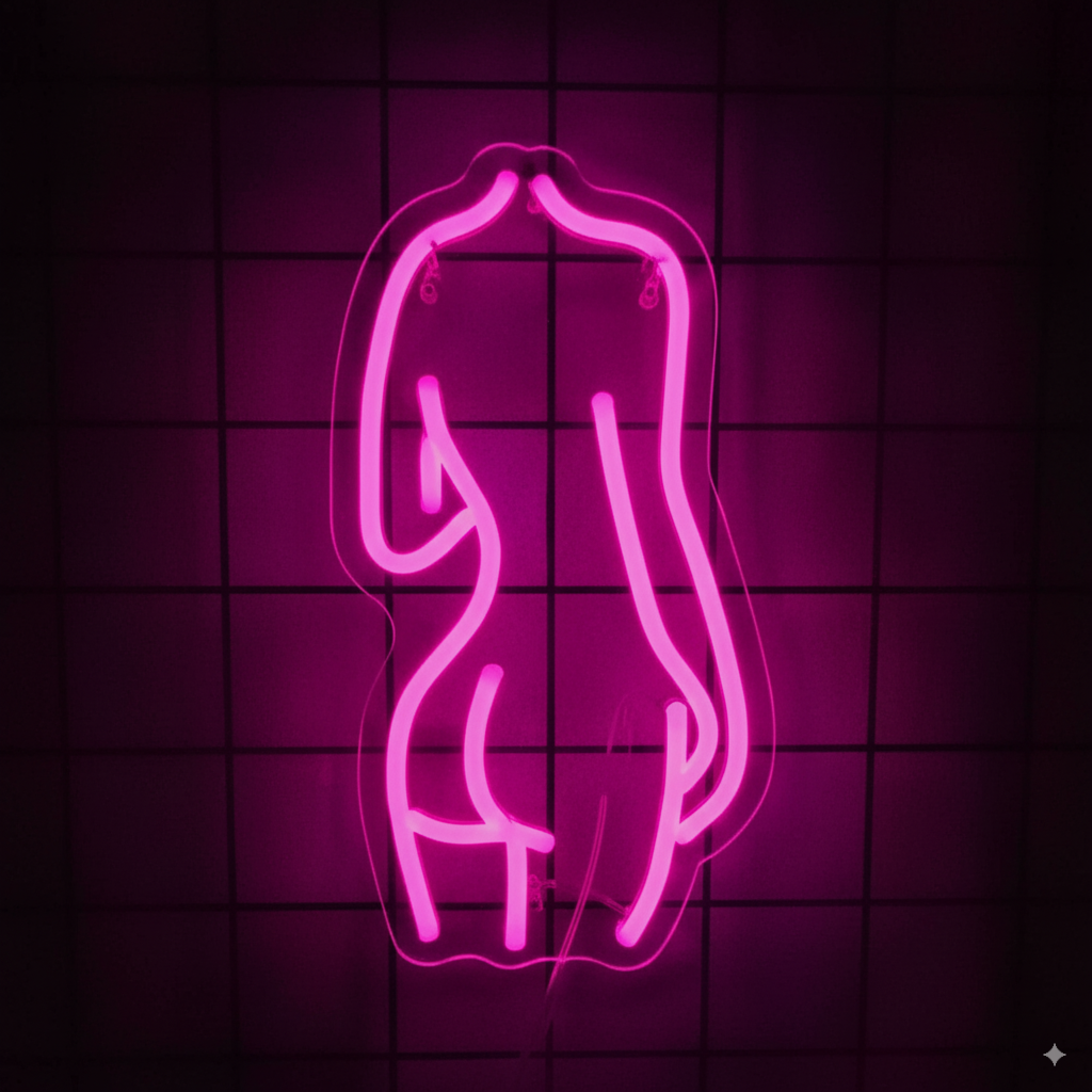 Neon Lady Sign  Bar, Room, or Salon Decor