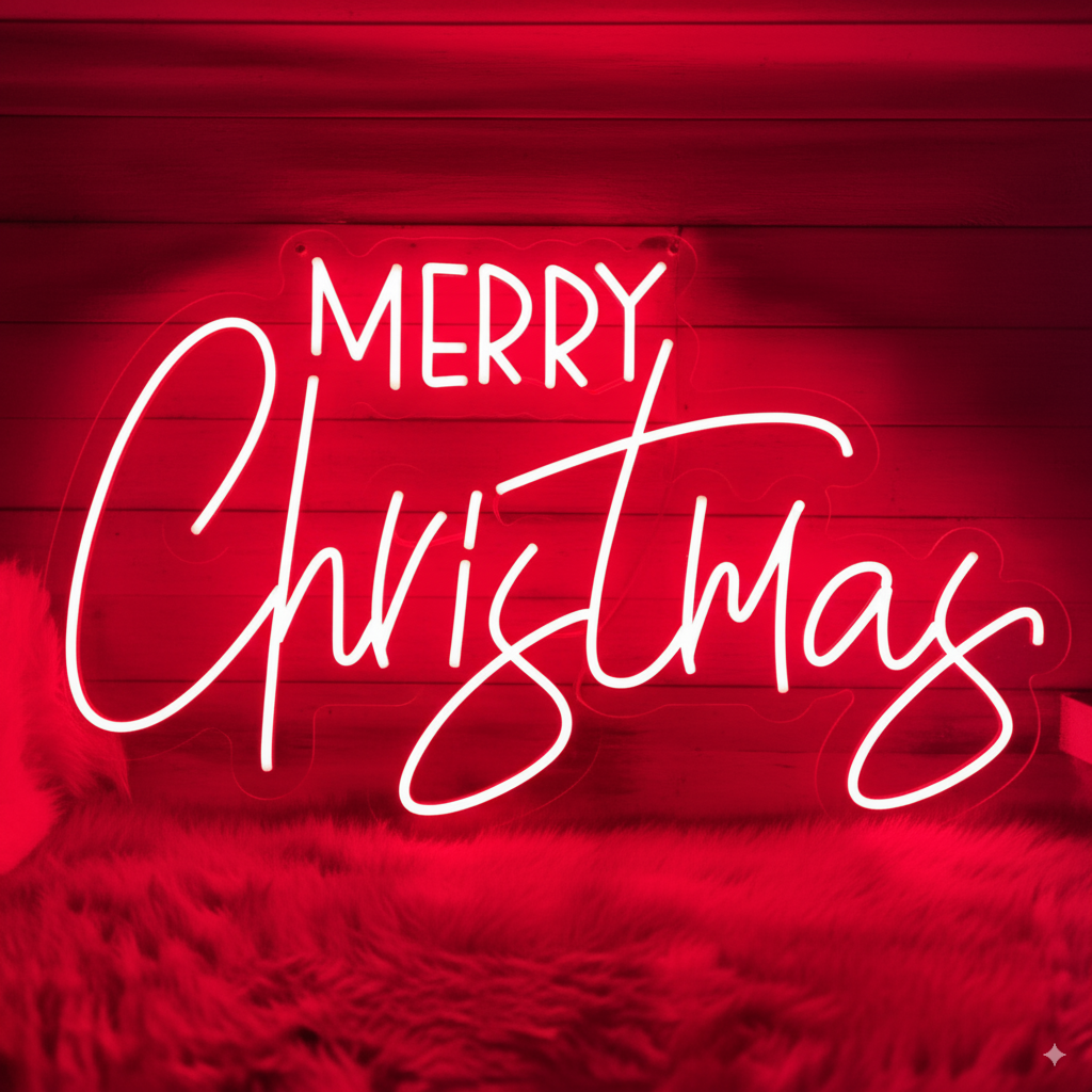 Merry Christmas Neon Sign