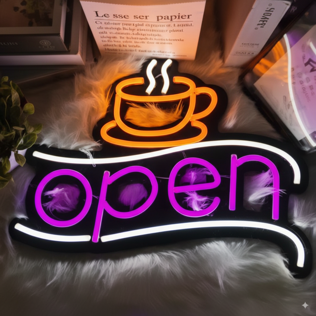coffee bar neon light decoration sign