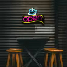 coffee bar neon light decoration sign