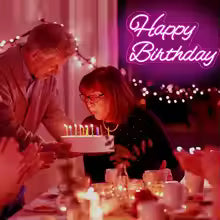 Happy Birthday LED neon sign