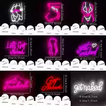 Neon Lady Sign  Bar, Room, or Salon Decor