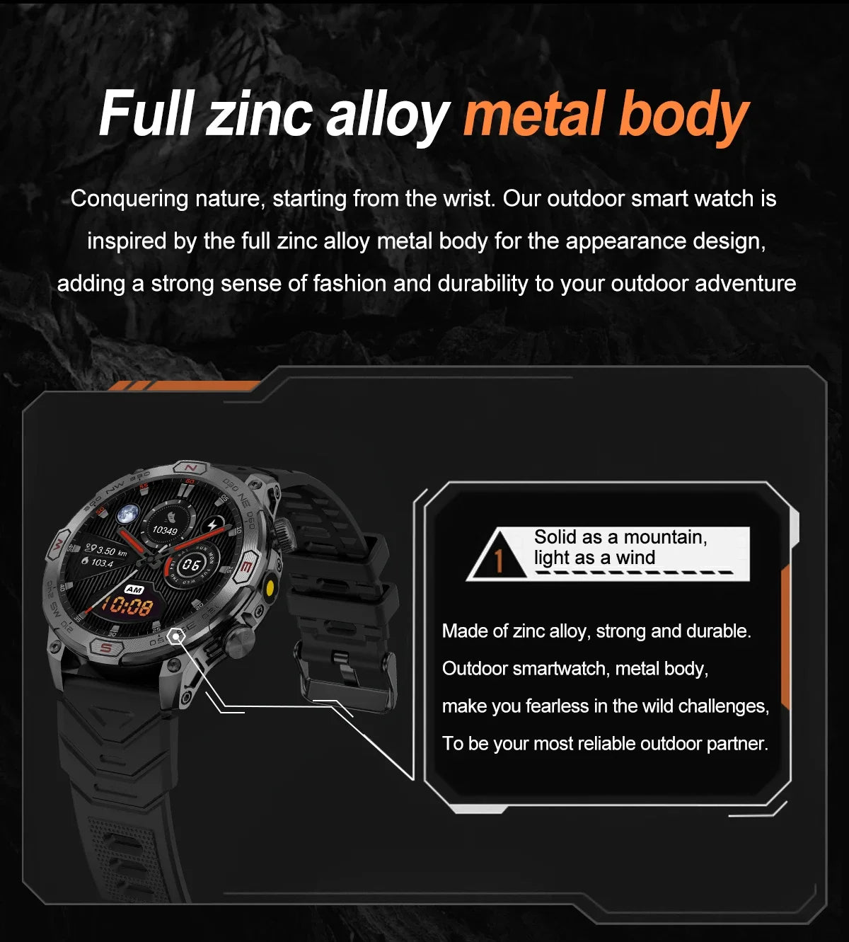 Outdoor Military Smart Watch