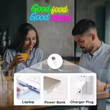 Good Food Good Mood Neon Sign