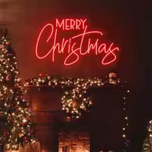 Merry Christmas Neon Sign