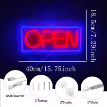 Open Neon Sign