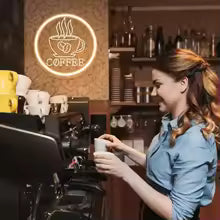 LED Coffee Neon Sign