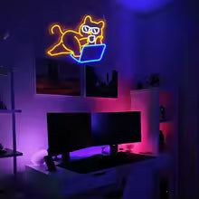 Computer Cat Neon Light Sign LED Neon