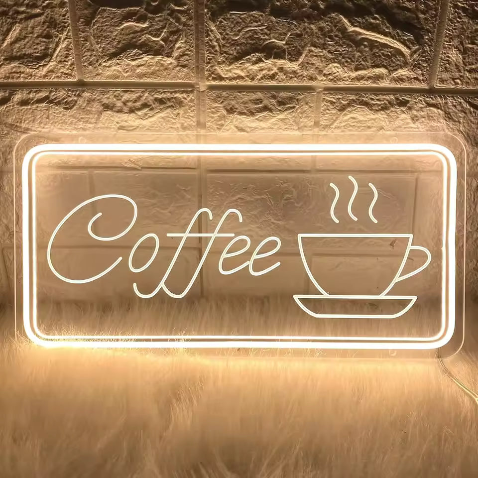 Coffee Neon Sign For Wall Decor