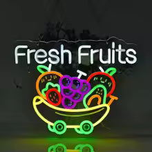 Fresh Fruits Neon Light