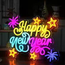 Retisee Happy New Year Neon