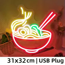 Ramen Noodles Neon Sign