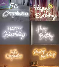 Happy Birthday Neon Sign
