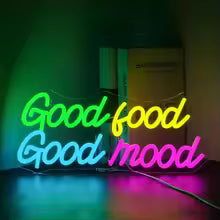Good Food Good Mood Neon Sign