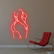Neon Woman Sign – Body Line Art Decor
