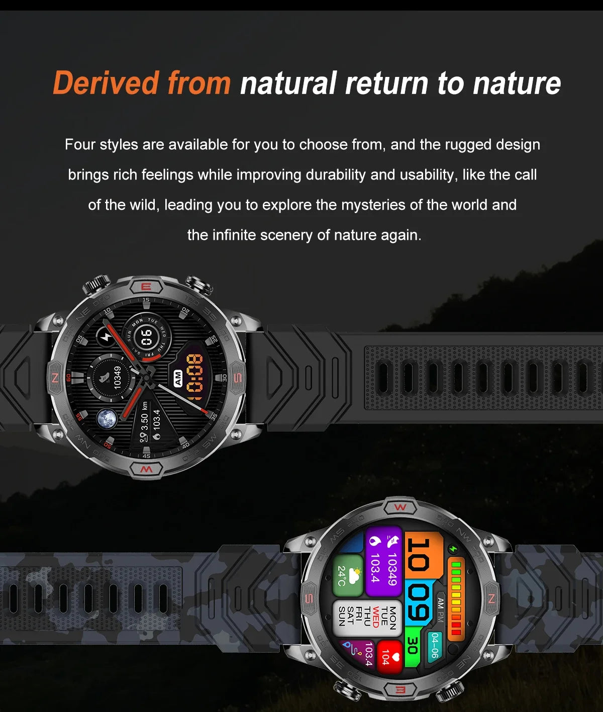 Outdoor Military Smart Watch