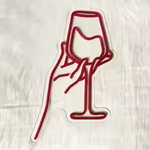 Wine Glass Neon Sign