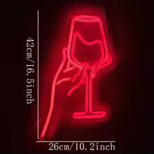 Wine Glass Neon Sign