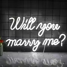 Will You Marry Me Neon Signs Letter LED