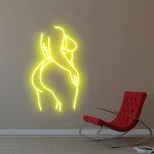 Neon Woman Sign – Body Line Art Decor