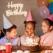 LED Happy Birthday Neon Sign