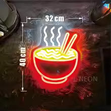 Noodles Neon Sign USB Dimmable Neon Lights