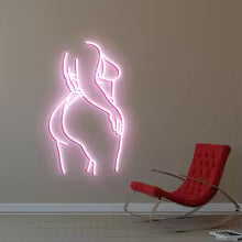 Neon Woman Sign – Body Line Art Decor