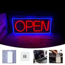 Open Neon Sign