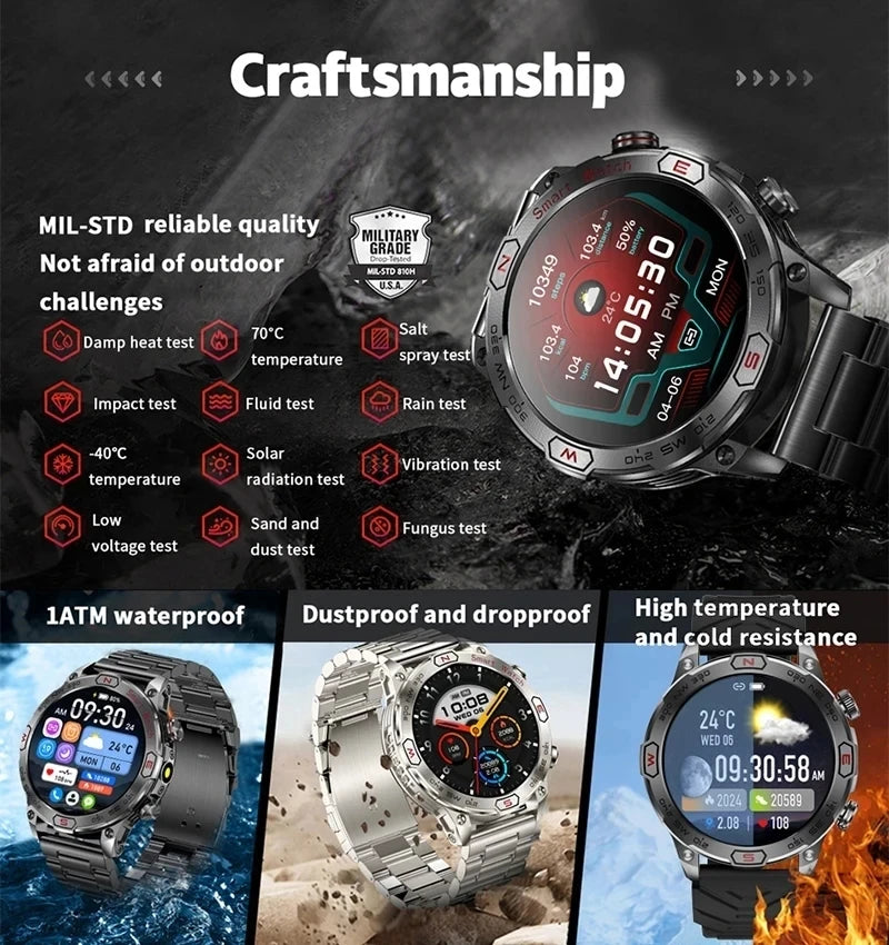 Outdoor Military Smart Watch