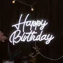 Happy Birthday Neon Light Up Sign