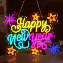 Retisee Happy New Year Neon