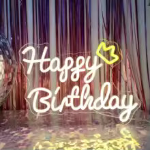 Happy Birthday Neon Sign
