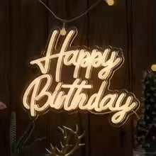 Happy Birthday Neon Light Up Sign