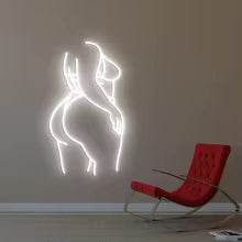 Neon Woman Sign – Body Line Art Decor