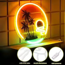 Tropical Sunset Neon Sign
