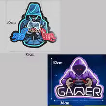 Neon Gamepad Light – Gaming Room Decoration