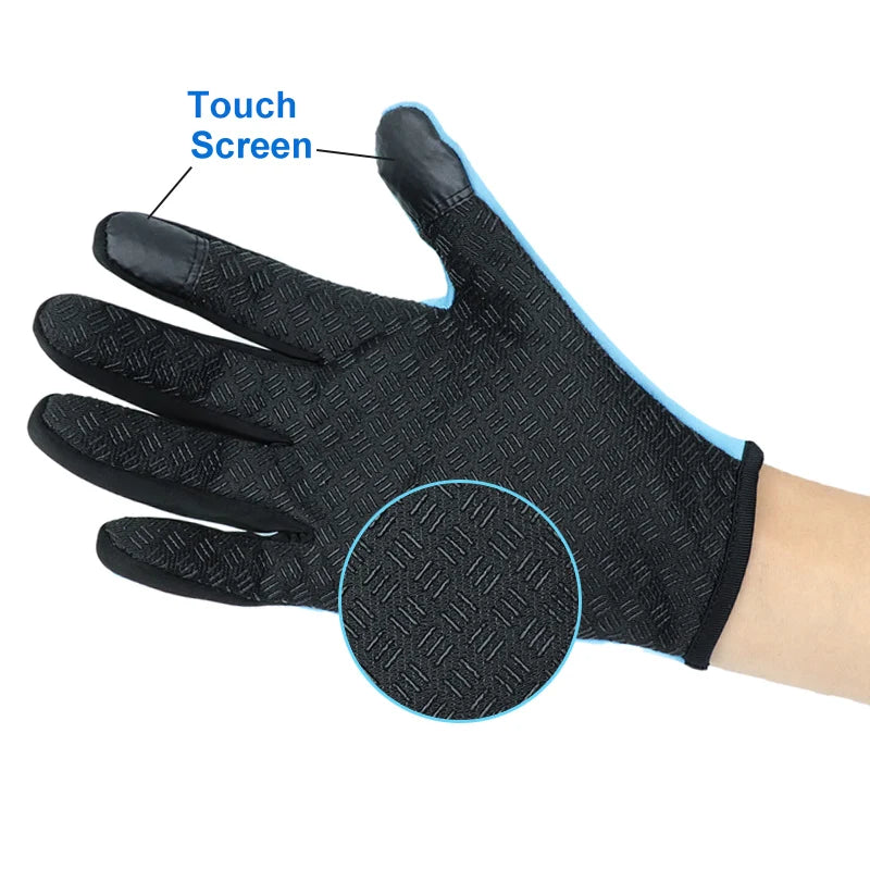 COYOCO Windproof Non-Slip Touchscreen Cycling and Driving Motorcycle Gloves For Men and Women Warm Outdoor Hot Winter Gym Bike