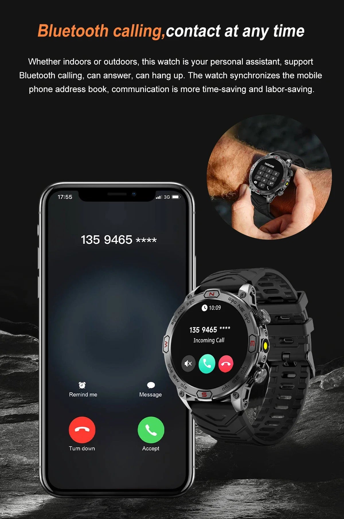 Outdoor Military Smart Watch