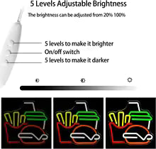 Burger Fries Drink Neon Sign