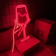 Wine Glass Neon Sign