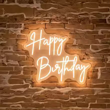 Happy Birthday Neon Sign