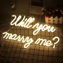 Will You Marry Me Neon Signs Letter LED