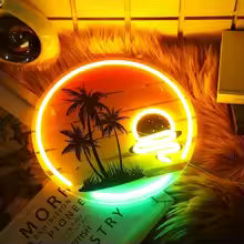 Tropical Sunset Neon Sign
