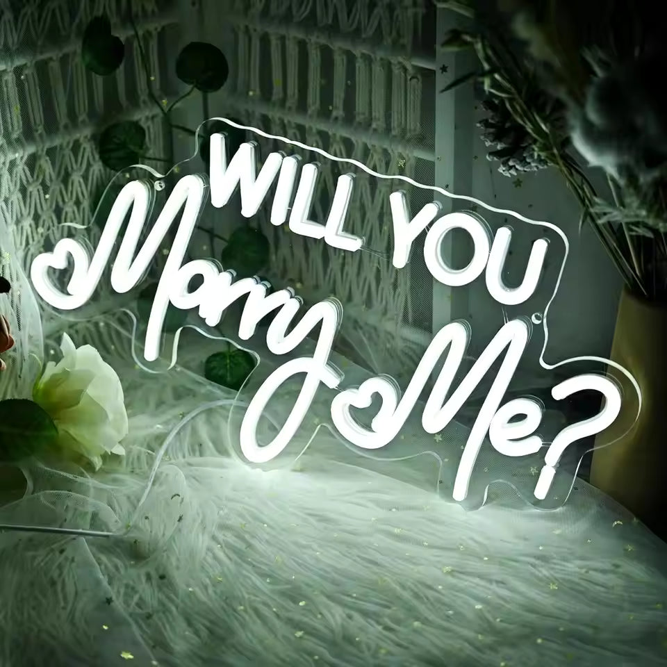 Will You Marry Me Neon Signs