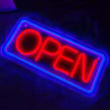Open Neon Sign