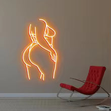Neon Woman Sign – Body Line Art Decor